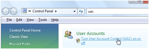 user account control windows vista