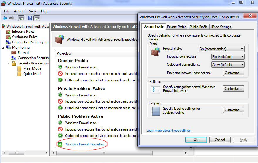 Windows Firewall Xp Vs Vista