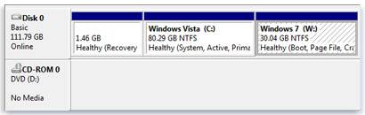 multiboot partition menu windows vista