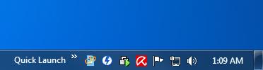 windows 7 quick launch taskbar button
