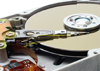 inside a hard drive 