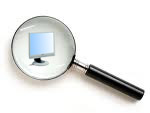computer icon magnifying glass